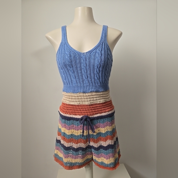 Refashioned Crocheted Romper (M/L) - Picture 2 of 15